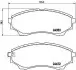 Комплект тормозных колодок, дисковый тормоз BREMBO P24086
