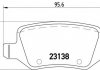 Колодки гальмівні дискові задні, комплект BREMBO P 50 058