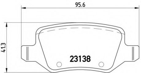 Колодки гальмівні дискові задні, комплект P 50 058 BREMBO P50058 (фото 1)
