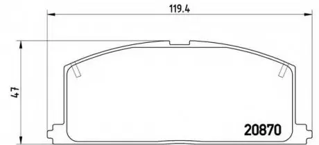 Гальмівні колодки дискові P83 011 BREMBO P83011