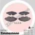 Колодки гальмівні дискові, к-кт ZIMMERMANN 256832001 256832001