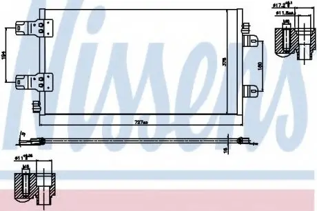 Конденсатор, кондиционер NISSENS 940186