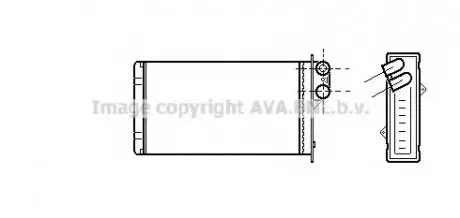 Теплообменник, отопление салона AVA QUALITY COOLING AVA COOLING RT6161