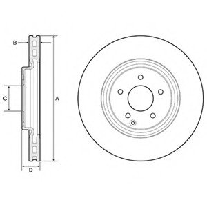 Тормозной диск Delphi BG4660 (фото 1)