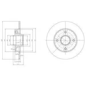 Тормозной диск с подшипником Delphi BG9022RSC