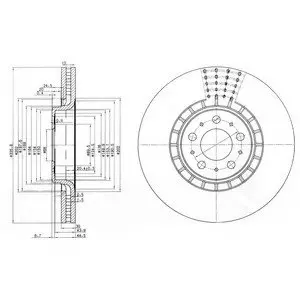 Тормозной диск Delphi BG9783C