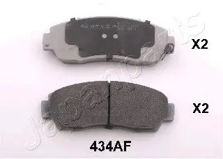 Комплект тормозных колодок, дисковый тормоз JAPANPARTS PA434AF
