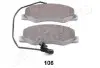 Комплект тормозных колодок, дисковый тормоз JAPANPARTS PP106AF (фото 1)
