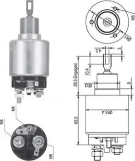 ЭЛЕКТРО реле втягивающее FORD SCR/SIE/ESC BOSCH MAGNETI MARELLI AME0344 (фото 1)