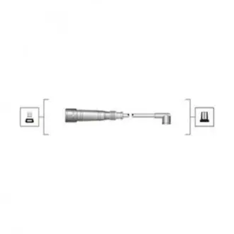 Комплект высоковольтных проводов MAGNETI MARELLI MSQ0055