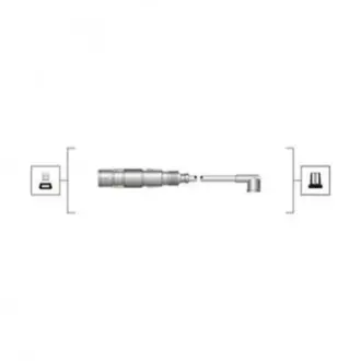 Комплект високовольтних проводів MAGNETI MARELLI MSQ0025