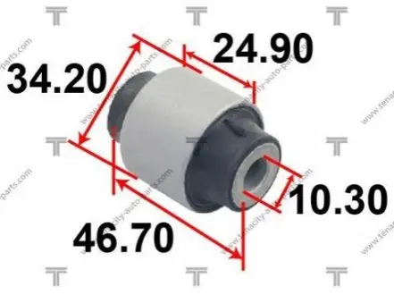 Сайлентблок рычага honda k8 civic 95-00 TENACITY AAMHO1009 (фото 1)