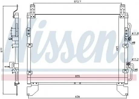 Радиатор кондиционера NIS NISSENS 940805