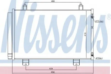 Конденсатор, кондиціонер NISSENS 940434