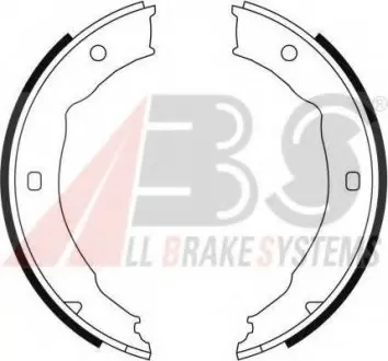 Колодки ручного гальма Peugeot 406 95-04/ 604 00- A.B.S. A.B.S. 9112