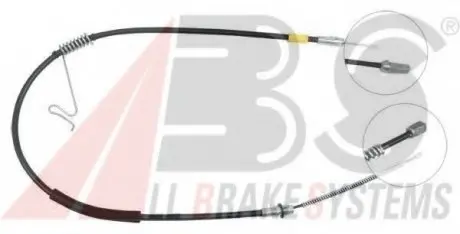 Трос ручного гальма зад. Transit V184 00- Пр. RWD (двокат.) (1332/1040) A.B.S. A.B.S. K17898