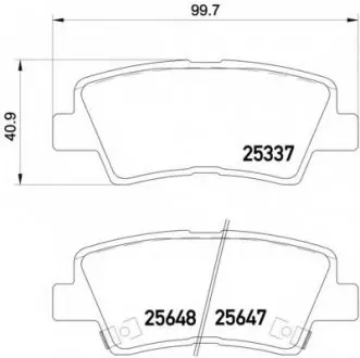 Гальмівні колодки дискові P30 054 BREMBO P30054