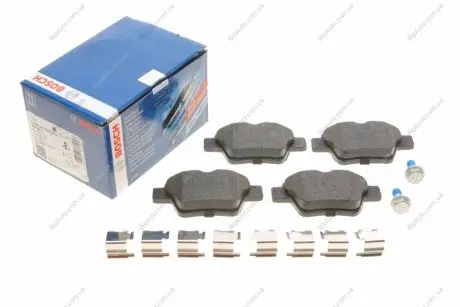 Комплект тормозных колодок, дисковый тормоз BOSCH 0986494605
