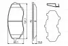 Тормозные колодки, дисковые. BOSCH 0 986 494 855 0986494855
