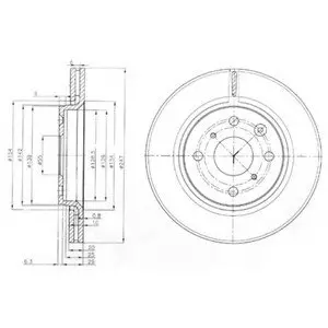 Тормозной диск Delphi BG3976