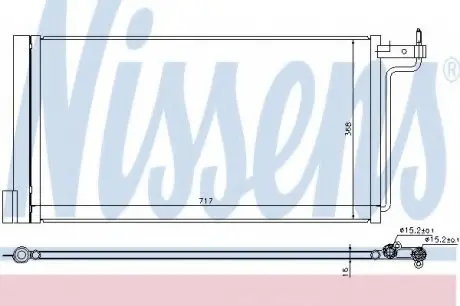Конденсатор, кондиціонер NISSENS 940181