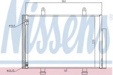 Конденсатор, кондиционер NISSENS 940356