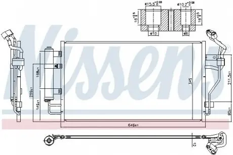 Конденсатор, кондиционер NISSENS 940583