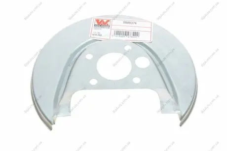 Отражатель, диск тормозного механизма Van Wezel 5888374