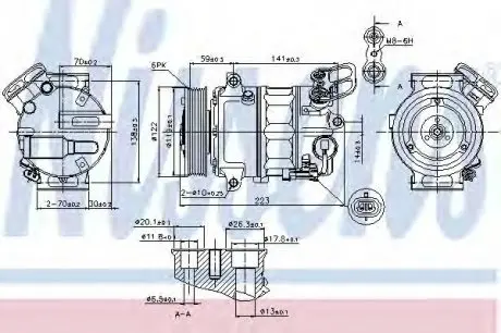 Компрессор, кондиционер NISSENS 89420