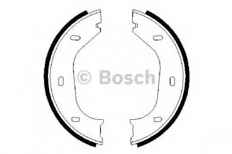 Комплект гальмівних колодок, стоянкова гальмівна система BOSCH 0986487202