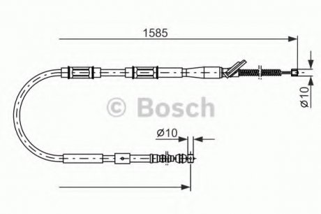 Трос, стоянкова гальмівна система BOSCH 1987477413 (фото 1)