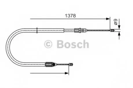 Трос, стоянкова гальмівна система BOSCH 1987482041