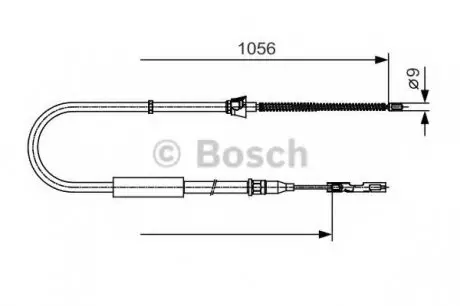 Трос, стоянкова гальмівна система BOSCH 1987482125