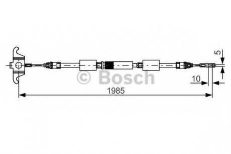 Трос, стоянкова гальмівна система BOSCH 1987482128 (фото 1)