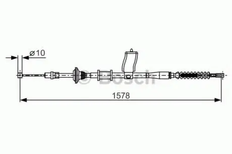 Трос, стоянкова гальмівна система BOSCH 1987482173