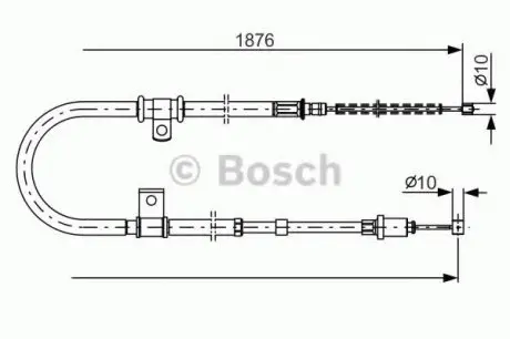 Трос, стоянкова гальмівна система BOSCH 1987482183