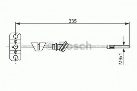 Трос, стояночная тормозная система BOSCH 1987482225 (фото 1)