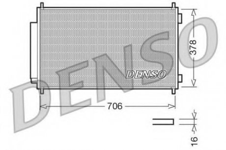Конденсатор, кондиціонер DENSO DCN40002 (фото 1)