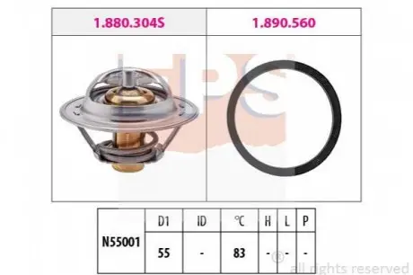 TERMOSTAT PEUGEOT CITROEN JUMPER EPS 1880304
