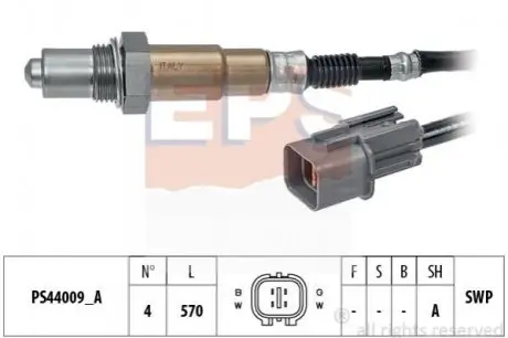 Лямбда-зонд (4-х конт.) Kia Ceed 1.6CVVT 12-/Soul 1.6 09- 1.998.346 EPS 1998346