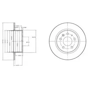 Тормозной диск Delphi BG2240