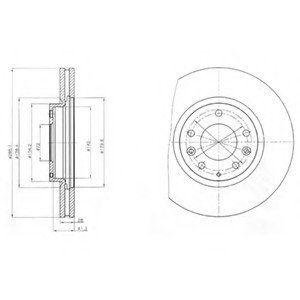 Тормозной диск Delphi BG4256 (фото 1)