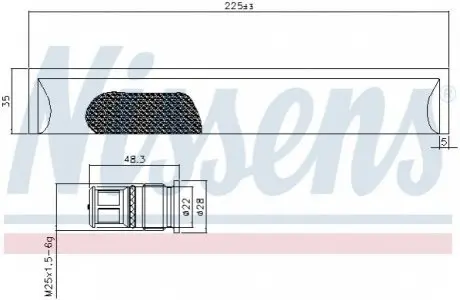 Осушувач, кондиціонер NIS NISSENS 95576