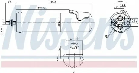 Осушитель кондиционера NISSENS 95565
