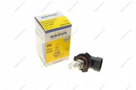 Лампа HB3 9005 Range Power 50+ 12V 65W Заменён на 048005 3002 NARVA 480053000