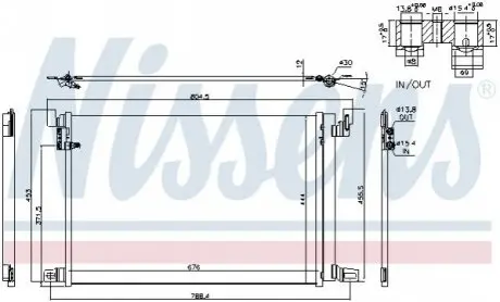 Радіатор кондиціонера NISSENS 940685