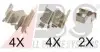 Комплектуючі, колодки дискового гальма A.B.S. 1244Q