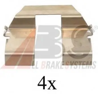 Комплектуючі, колодки дискового гальма A.B.S. A.B.S. 1232Q
