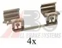 Комплектующие, колодки дискового тормоза A.B.S. 1234Q