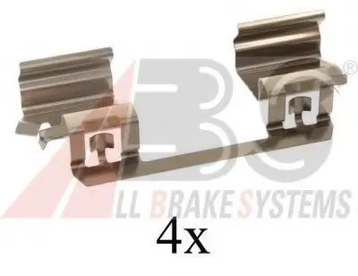 Комплектующие, колодки дискового тормоза A.B.S. A.B.S. 1234Q